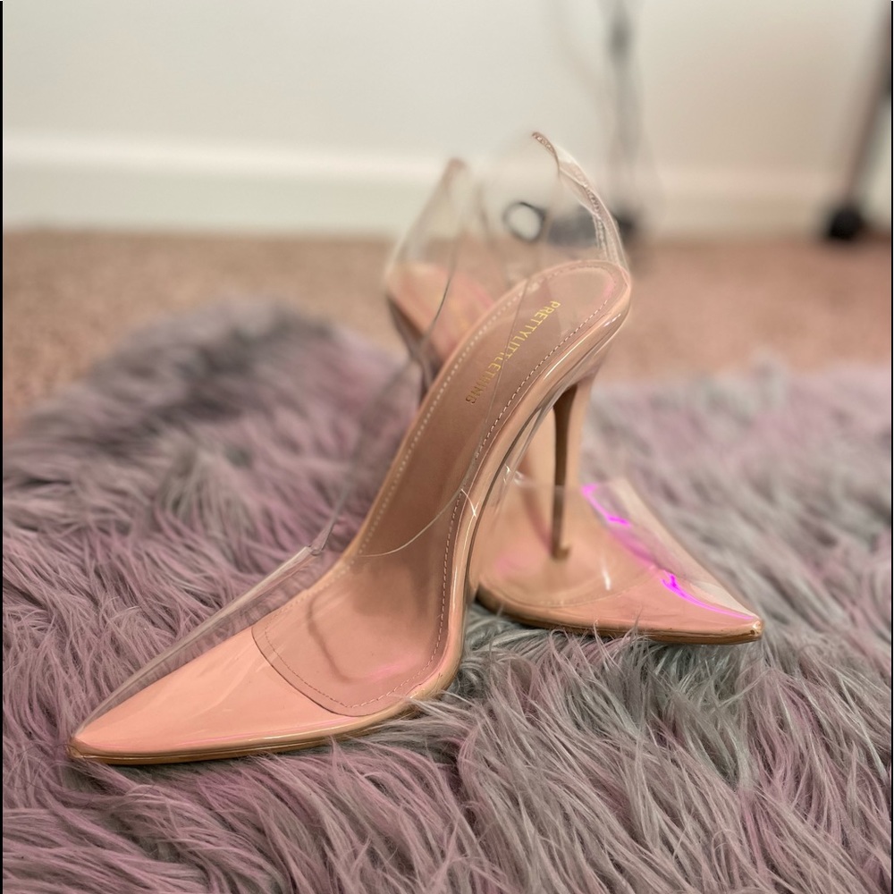 Clear heels